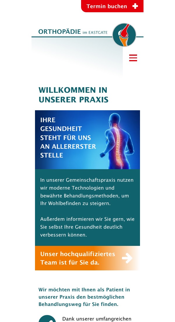Ihre bisherige Website auf dem Smartphone